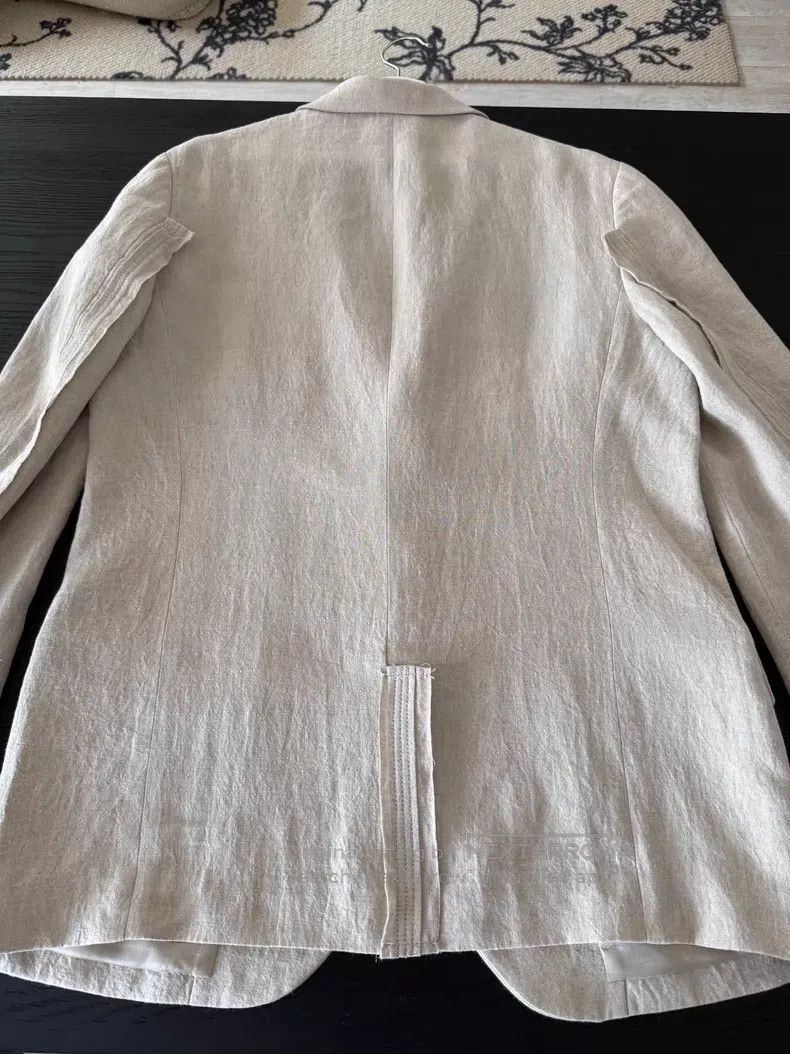 Yohji Yamamoto Yohji Yamamoto 24SS Linen Patchwork Suit Jacket Size US M / EU 48-50 / 2 - 8 Thumbnail