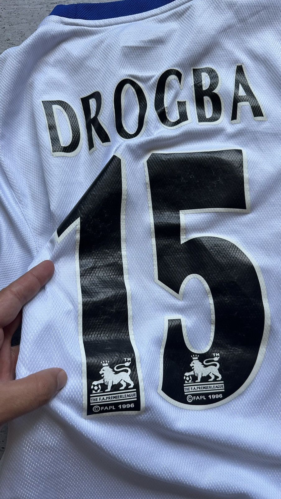 Umbro 2004/05 Umbro Chelsea FC Drogba Match Worn Vintage Jersey Size US L / EU 52-54 / 3 - 21 Thumbnail