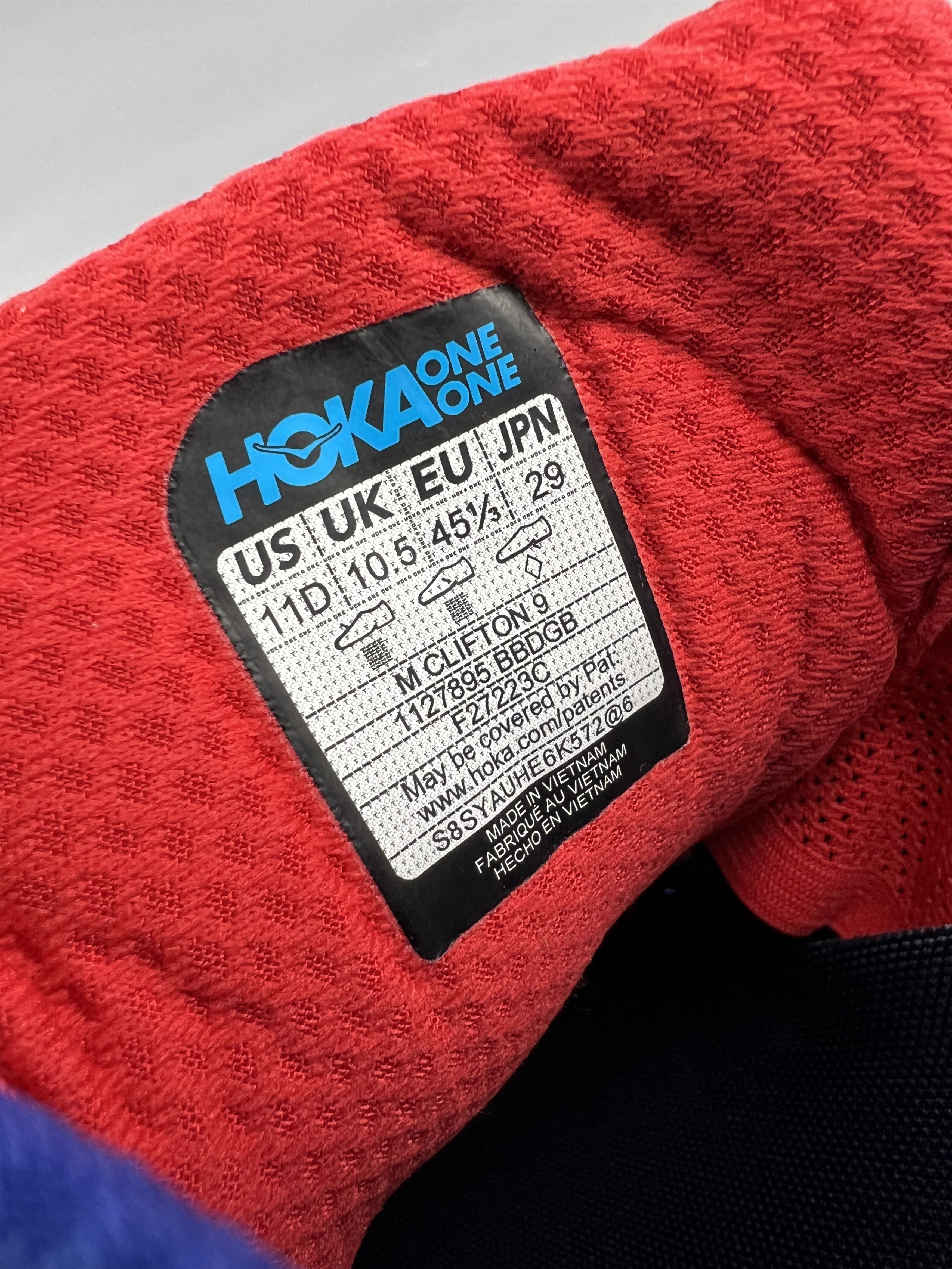 Hoka 11D Hoka One One Clifton 9 Running Shoes Walking Gym Size US 11 / EU 44 - 8 Thumbnail