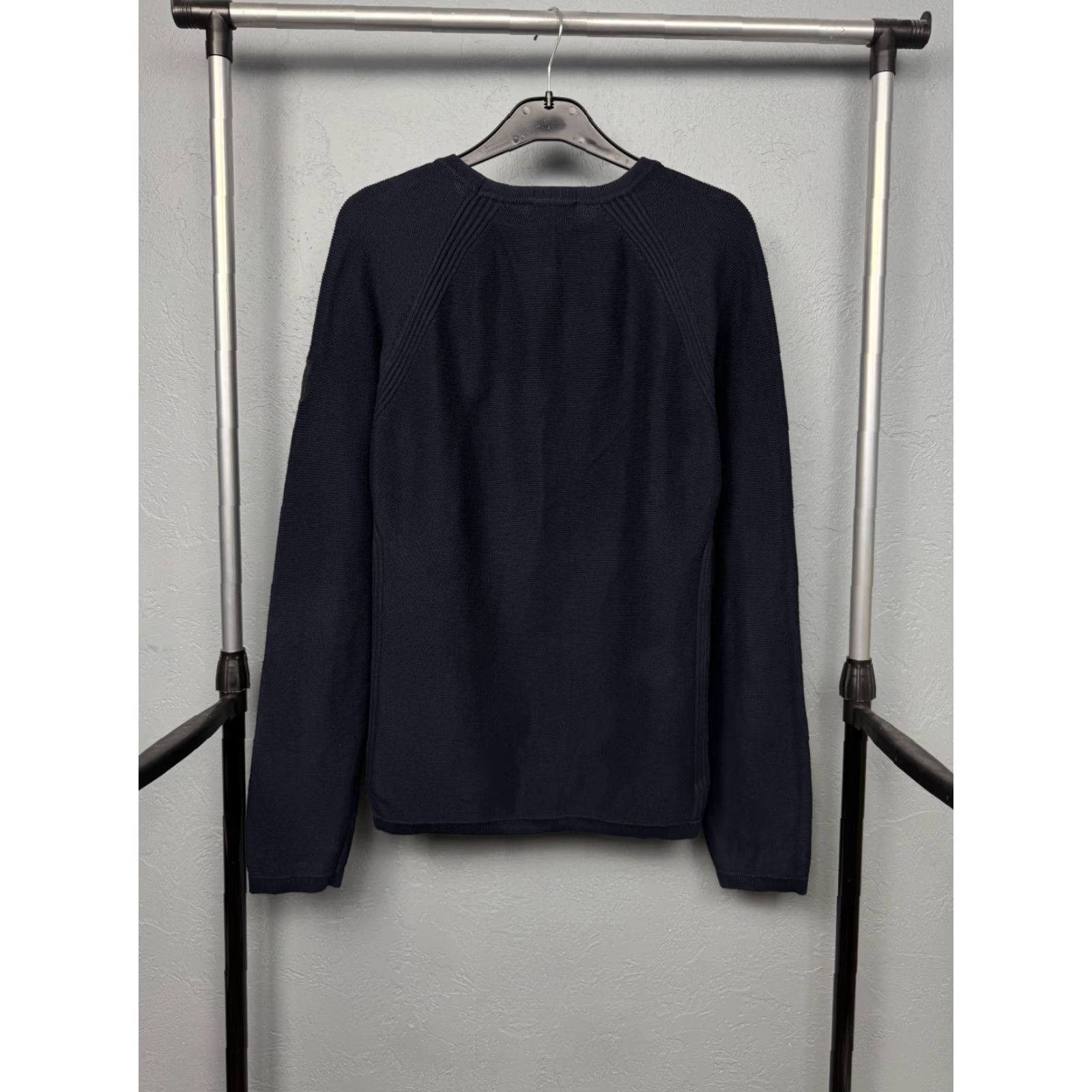 Belstaff Belstaff Mens Crew Neck Knit Sweater XL Blue Cotton Knit Logo Pullover Mens 90s? Size US XL / EU 56 / 4 - 6 Thumbnail