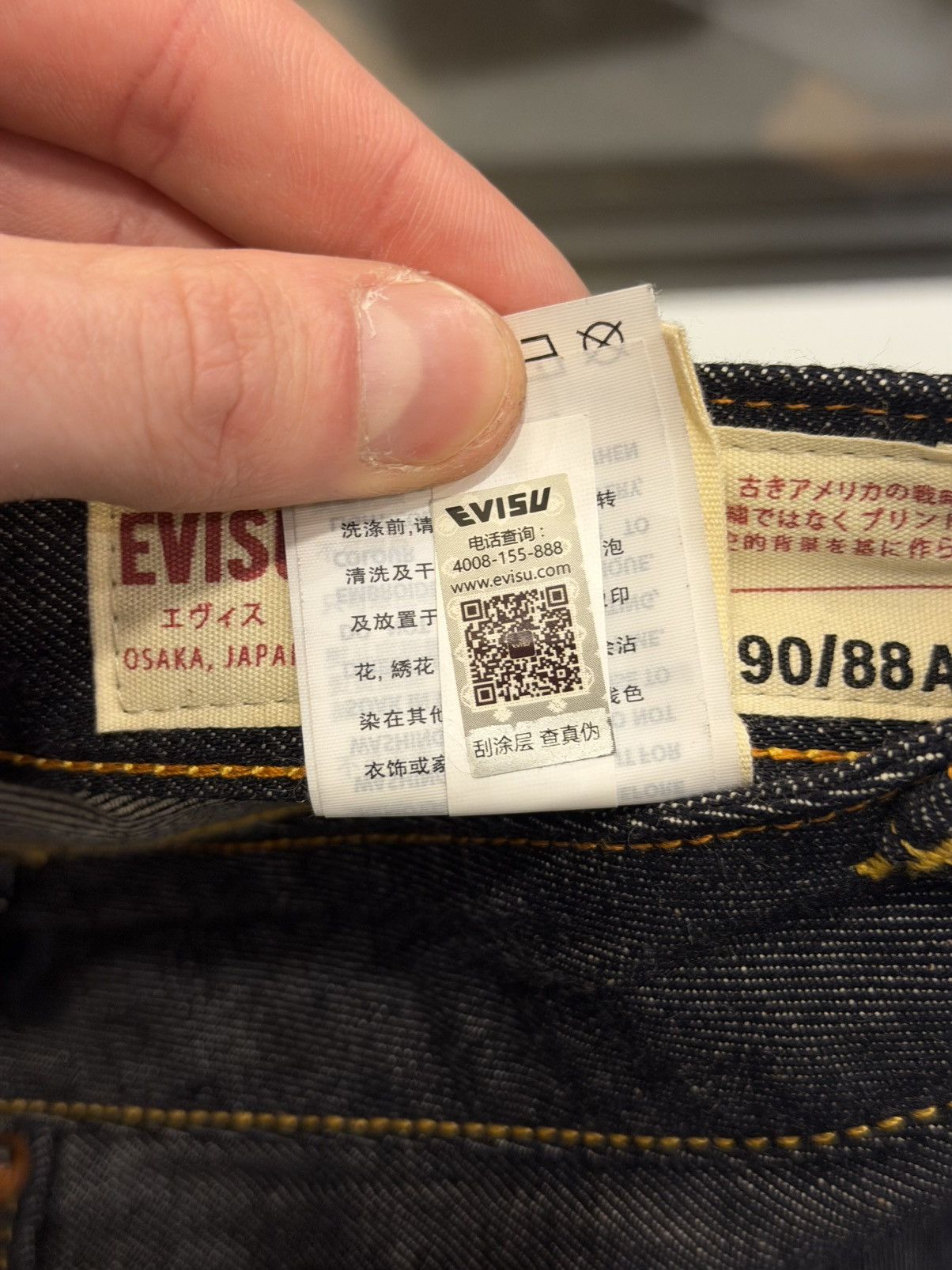 Evisu Evisu Daruma Buddies Daicock Print Slim Jeans Size US 38 / EU 54 - 10 Thumbnail