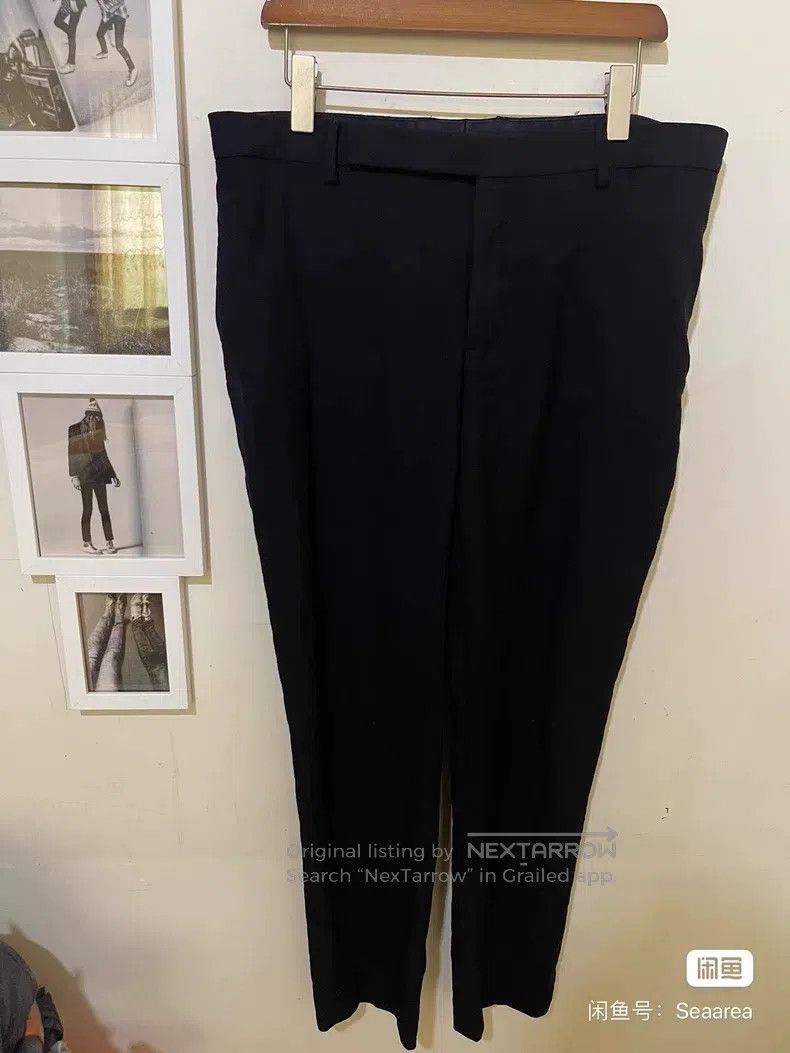 Saint Laurent Paris Saint Laurent Paris Black Wool Slacks Size US 38 / EU 54 - 1 Thumbnail