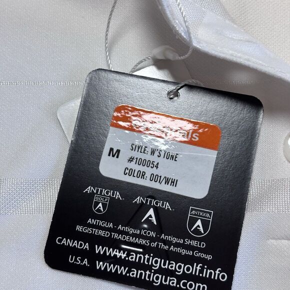 Antigua Antigua Golf Polo Women Striped Desert Dry Short Sleeve M Size M / US 6-8 / IT 42-44 - 10 Thumbnail