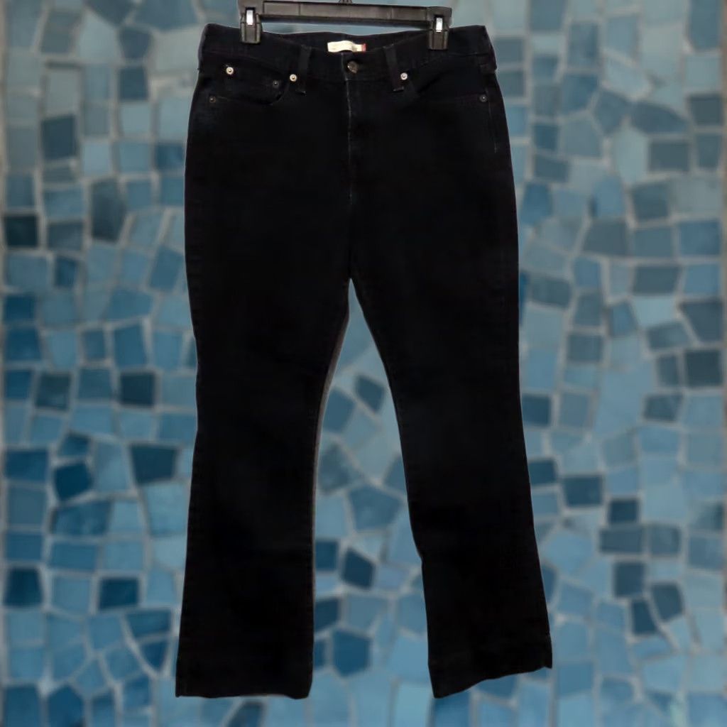 Levi's Levi's 515 Boot Cut Jeans Women's 10L Black Mid-Rise Denim Cotton Blend Stretch 28in Inseam Shoes 32in Waist Size 32" / US 10 / IT 46 - 1 Thumbnail