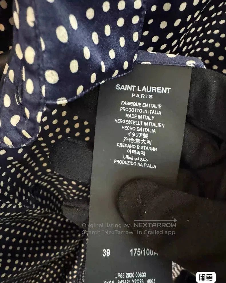 Other Saint Laurent Silk Polka Dot Shirt. Size US XL / EU 56 / 4 - 8 Thumbnail
