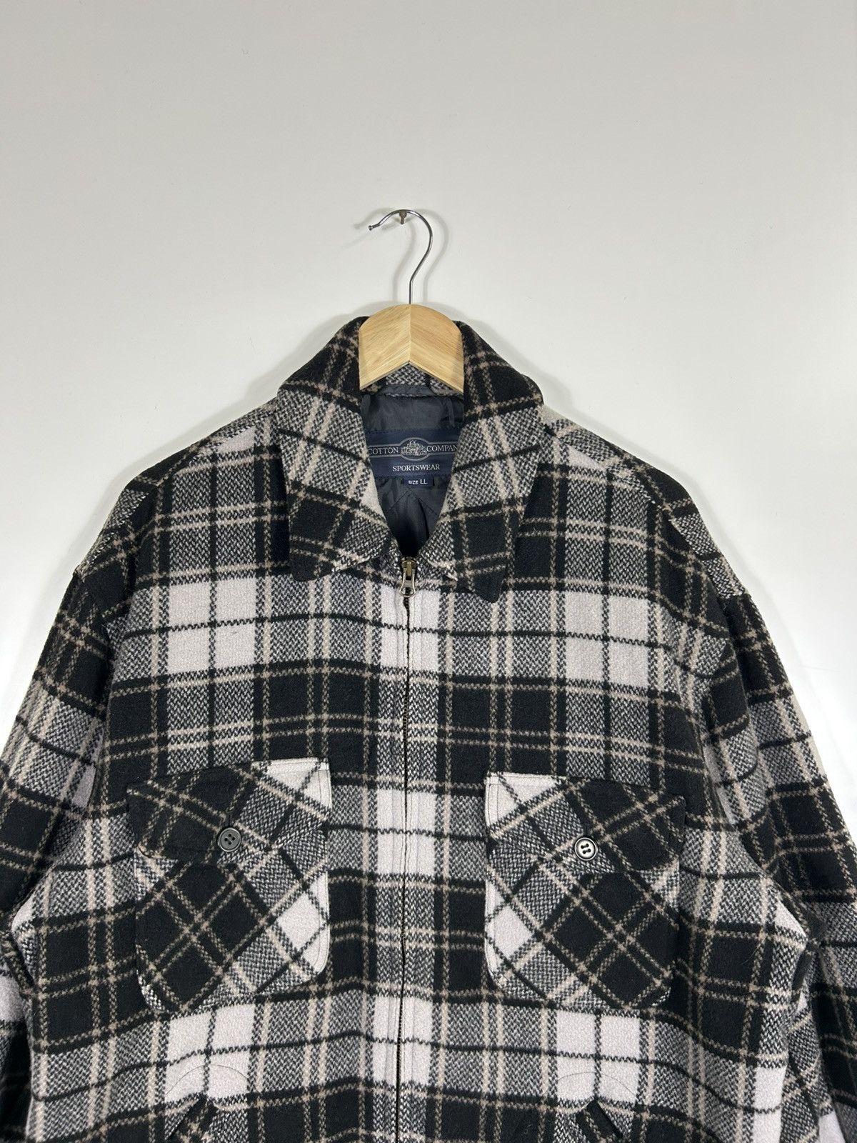 Vintage ⚡️Vintage Cotton Company Flannel Button Chore Shirt Jacket Size US L / EU 52-54 / 3 - 4 Thumbnail