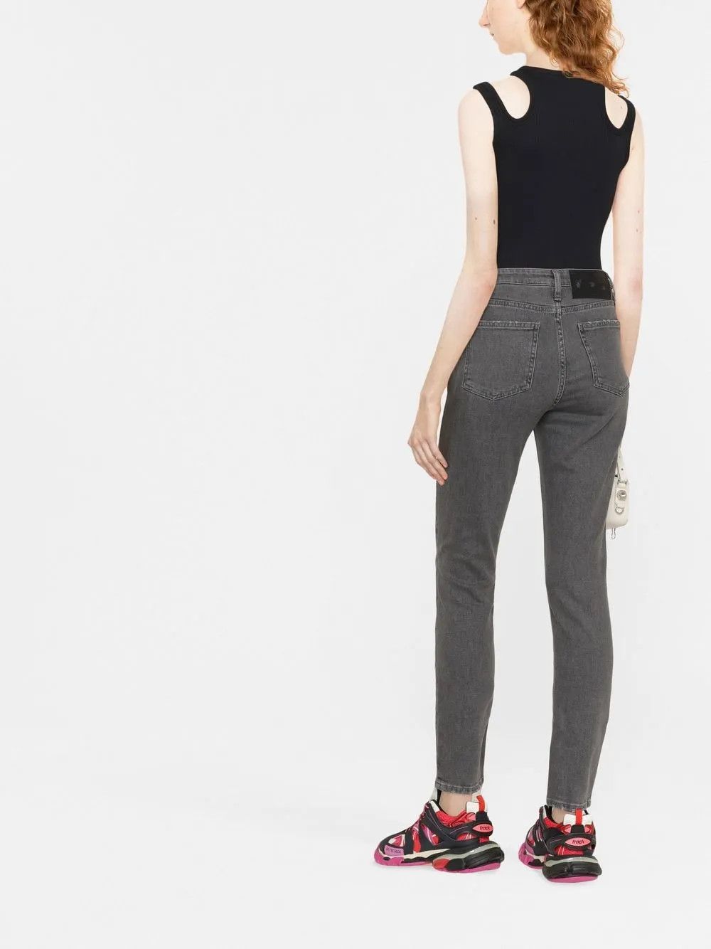 Off-White o1y1225 Denim Pant in Gray Size 26" / US 2 / IT 38 - 3 Thumbnail