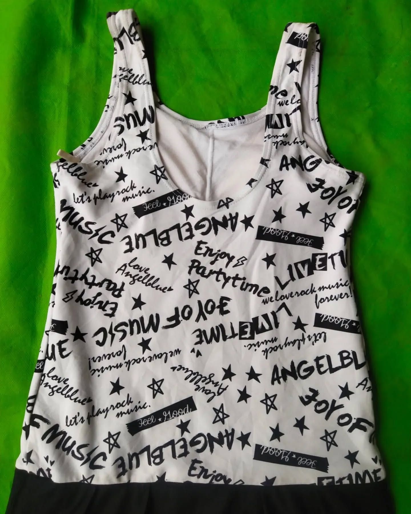 Angel Blue Angel Blue White Pattern Dress Swimsuit One Piece Size XS / US 0-2 / IT 36-38 - 3 Thumbnail