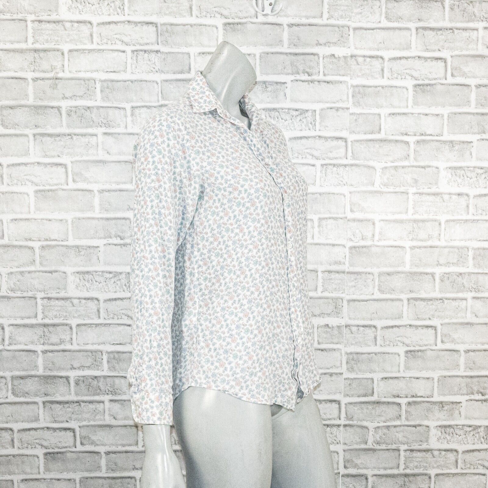 Designer Grayson The HERO Anthropologie Linen Button up shirt Floral Size S / US 4 / IT 40 - 8 Thumbnail