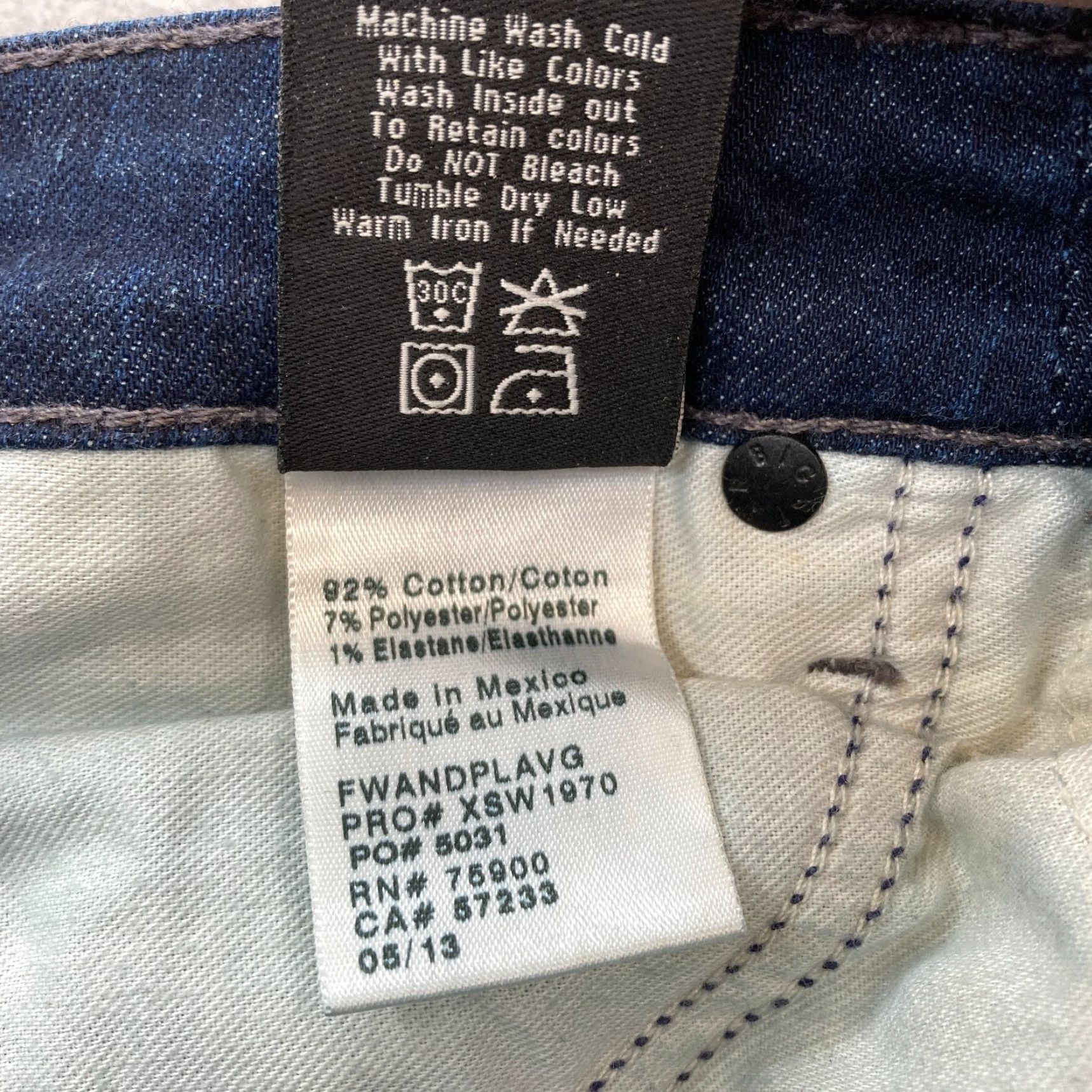 Denime BIG STAR Jeans Women's 26 Andrea Mid Rise Skinny Dark Blue Stretch Denim Western Size 26" / US 2 / IT 38 - 6 Thumbnail