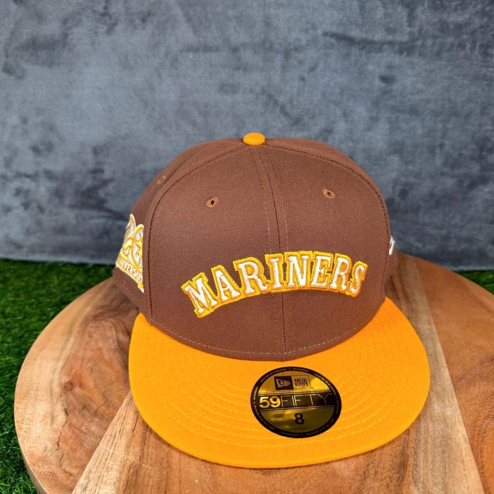 New Era New Era 59FIFTY Seattle Mariners Hat Mens Size 8 Brown Yellow Fitted Cap NWT Size ONE SIZE - 2 Thumbnail