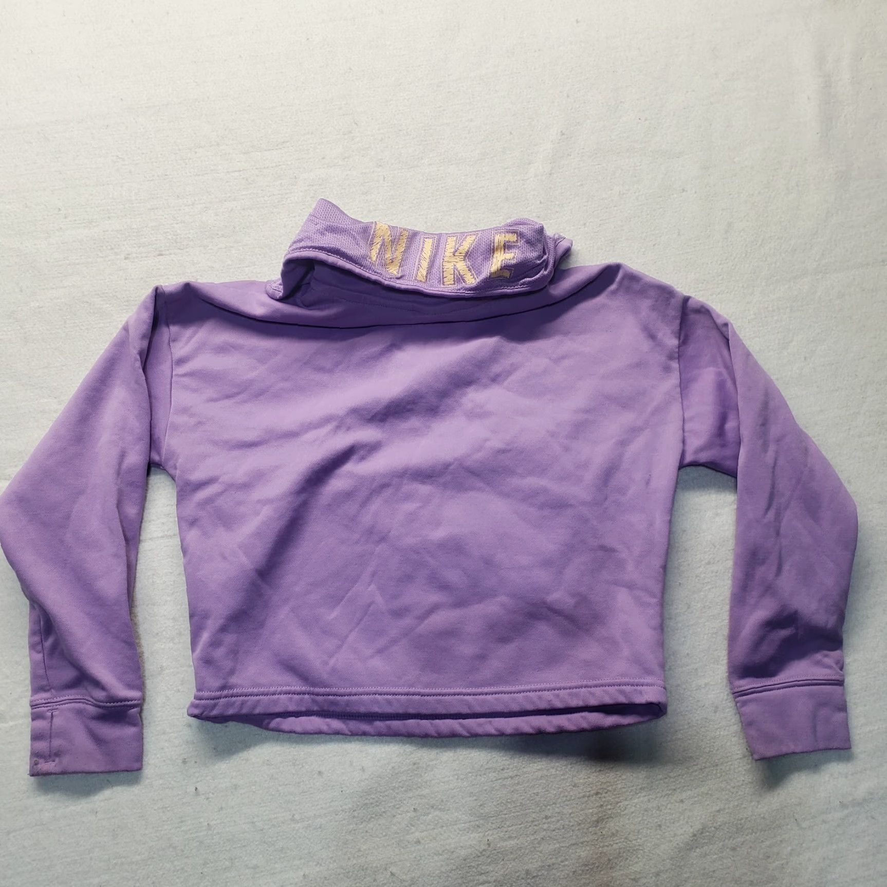 Nike Nike Sweatshirt Women's Shirt Adult M Purple Dri-FIT Logo Cropped Oversized Colorful 2017 Nike Dri-FIT Casual Fall Spring Crew Knit Size M / US 6-8 / IT 42-44 - 7 Thumbnail