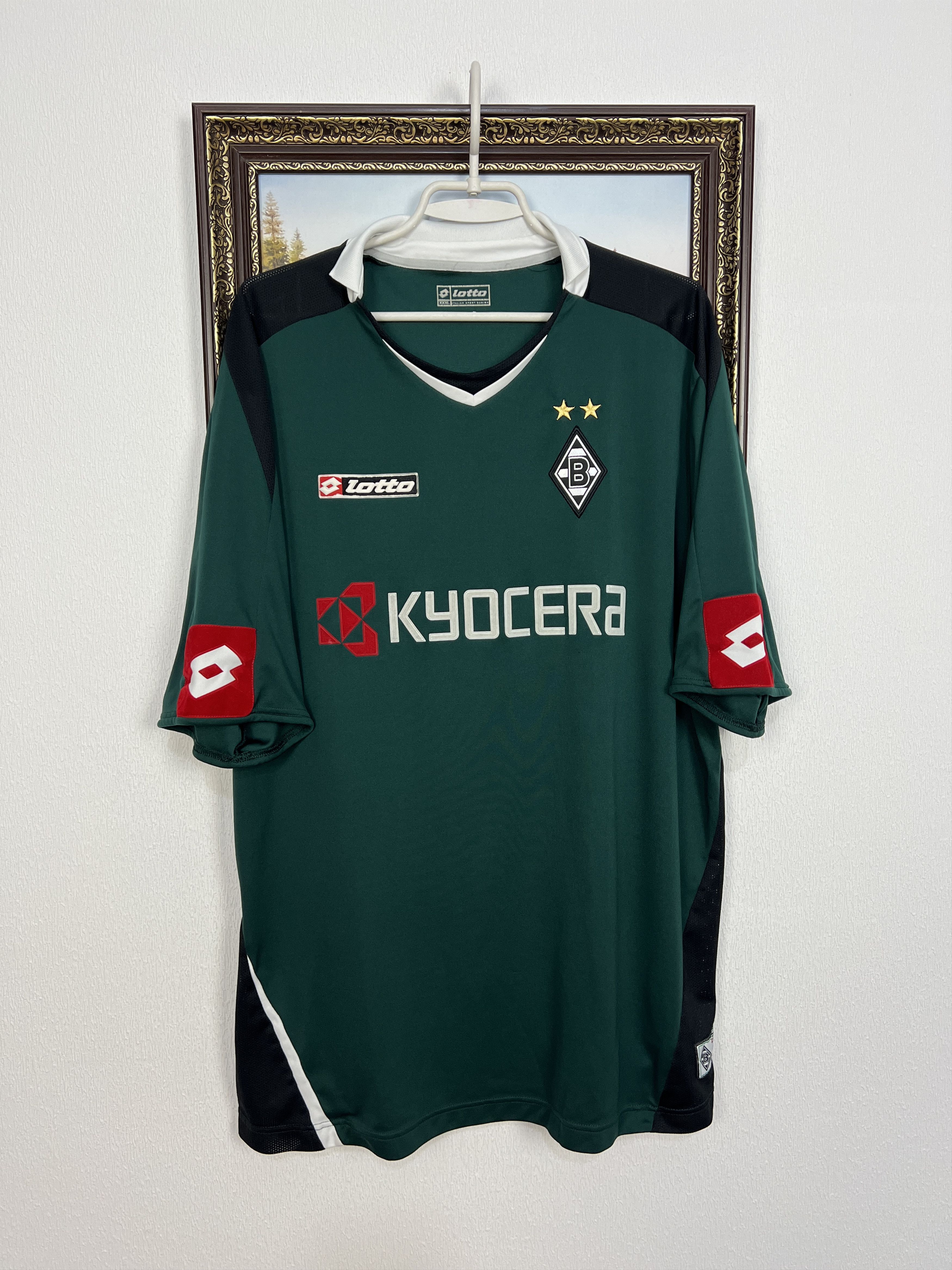 Lotto Sport Monchengladbach Home football shirt Soccer Jersey Trikot Size US XXL / EU 58 / 5 - 1 Thumbnail