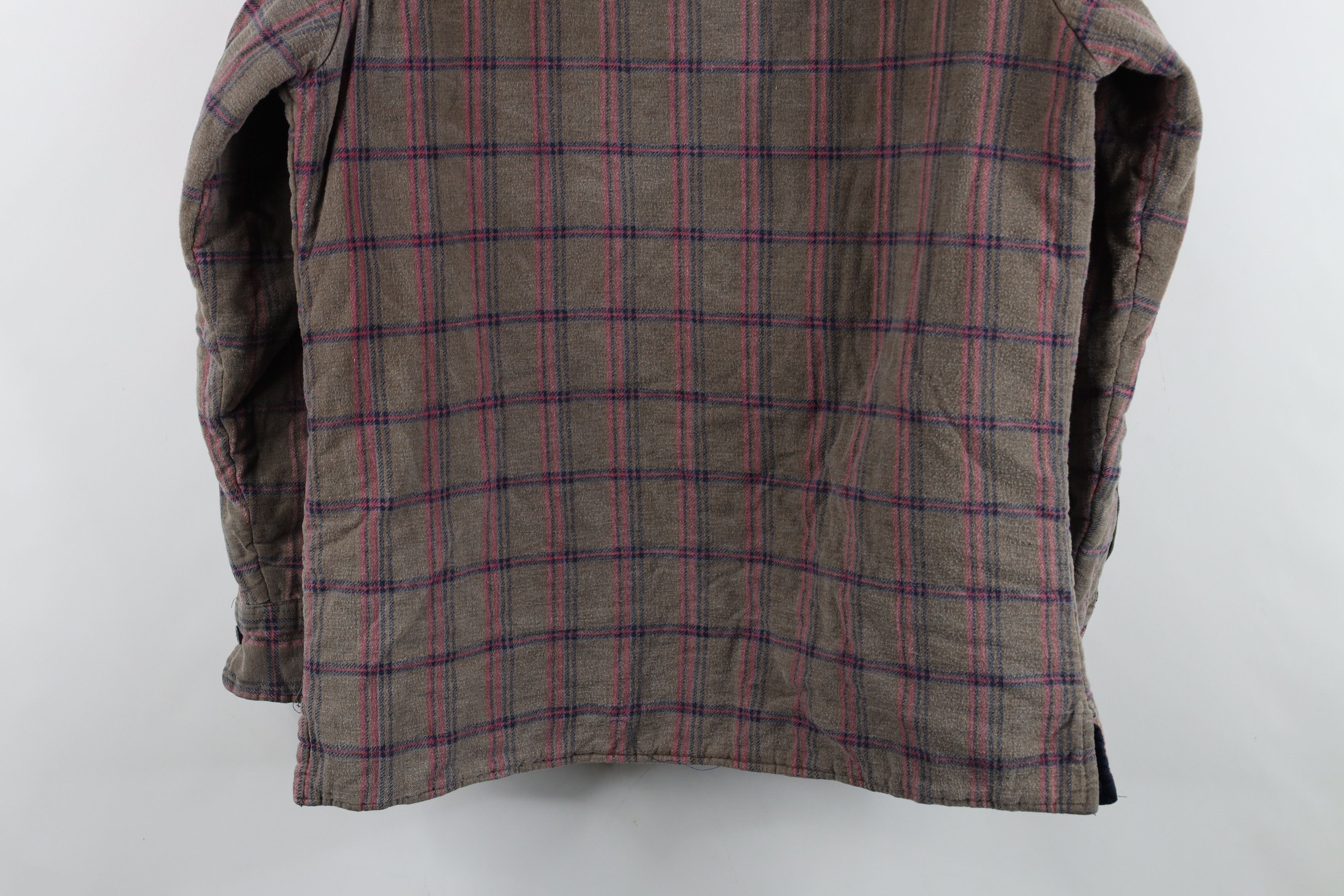 Vintage Vintage 90s Streetwear Quilted Flannel Shirt Jacket Shacket Size US M / EU 48-50 / 2 - 13 Thumbnail