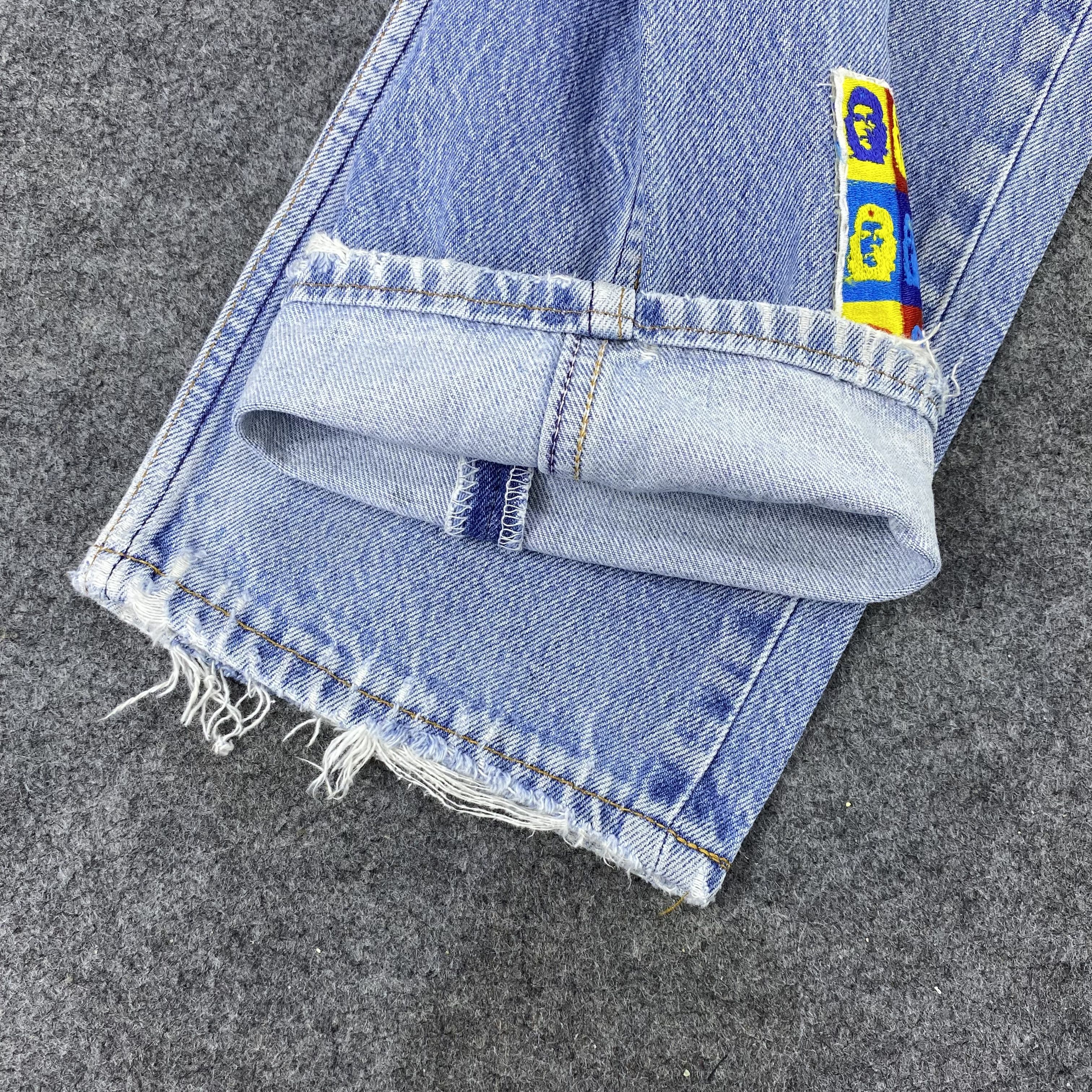 Jean × Levi's × Vintage Vintage Levi's 501 Patchwork Blue Wash Jeans-J1163 Size US 32 / EU 48 - 14 Thumbnail