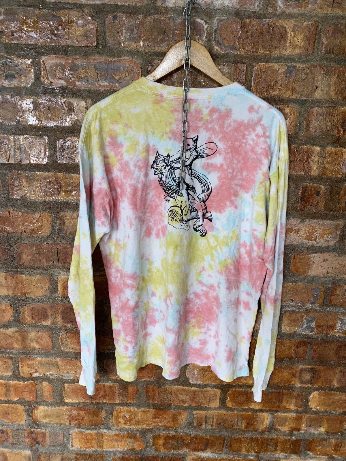 Japanese Brand X-GIRL Japan tripe skull ride a monster acid wash Size US XL / EU 56 / 4 - 2 Thumbnail