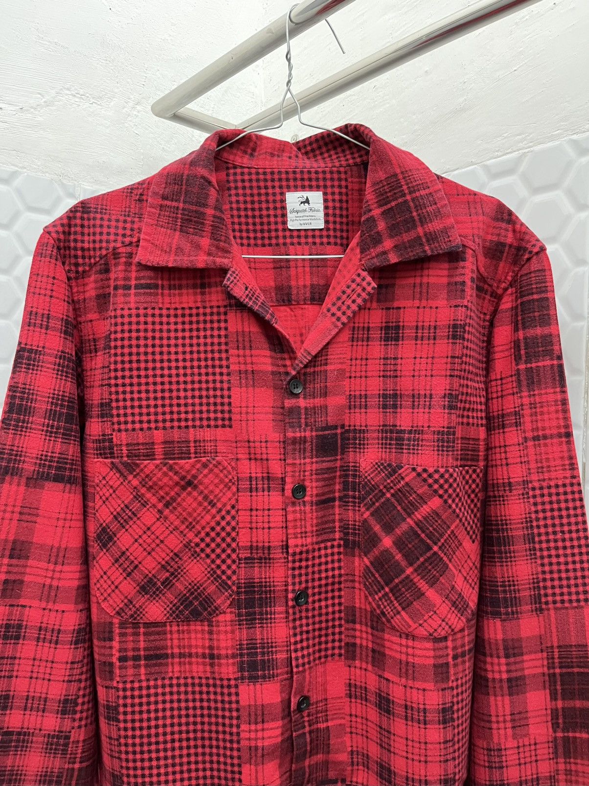 Sasquatchfabrix Sasquatchfabrix Wonder Worker Patchwork Flannel Shirt Size US M / EU 48-50 / 2 - 3 Thumbnail