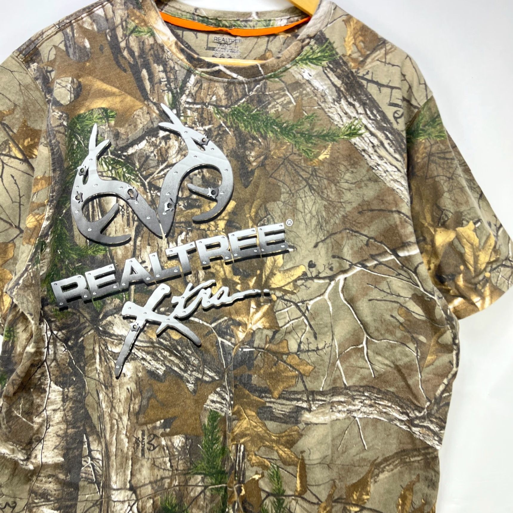 Realtree VINTAGE Real Tree Camo T-Shirt XL Men 90s Green Shirt Mens Size US XL / EU 56 / 4 - 2 Thumbnail