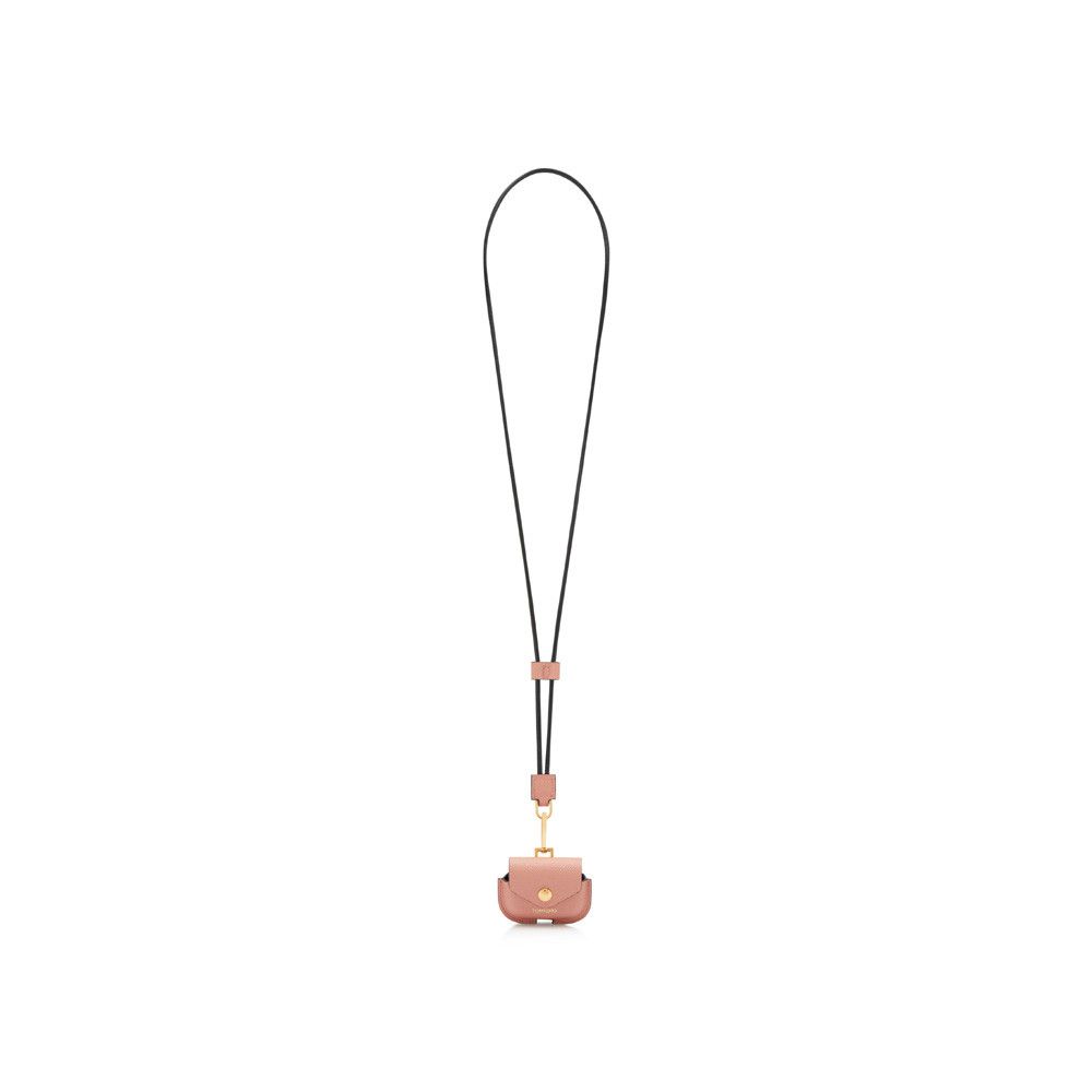 Tom Ford o1loc1c0724 Size: OS / Leather Earpods Case in Light Pink Size ONE SIZE - 2 Thumbnail