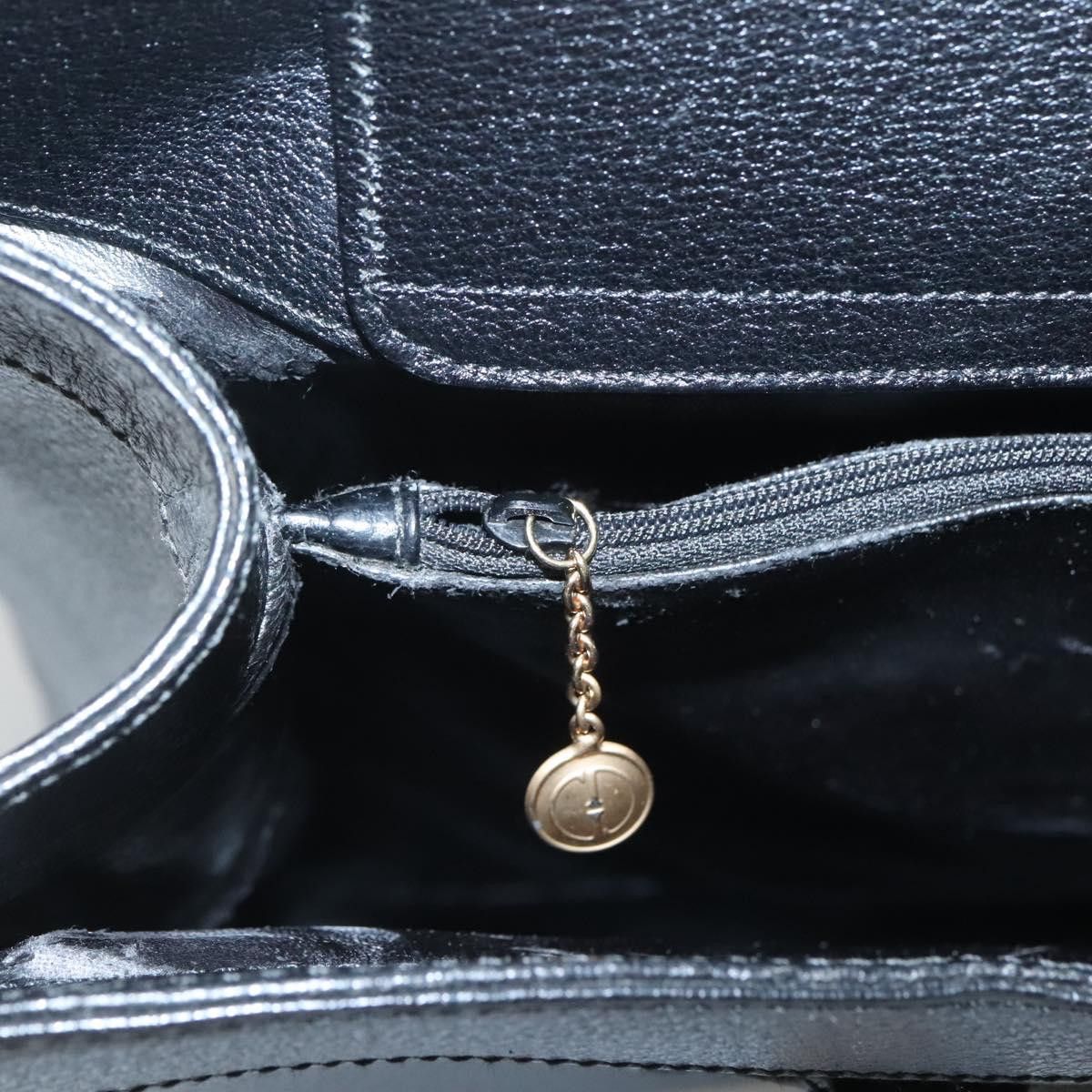 Gucci GUCCI Bamboo Hand Bag Leather Black Gold 002 1186 002 1186 Size ONE SIZE - 14 Thumbnail