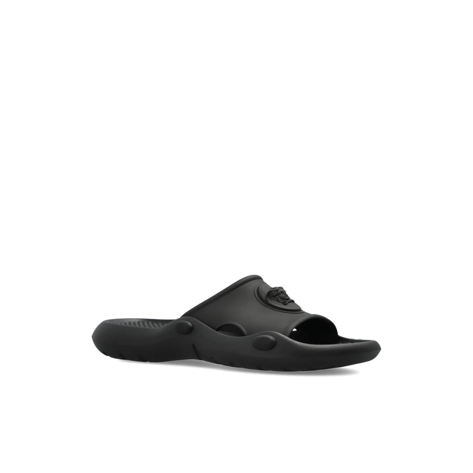 Versace VERSACE La Medusa Black Rubber Slides New & Authentic (Men's Size US 14 / EU 47 - 2 Thumbnail