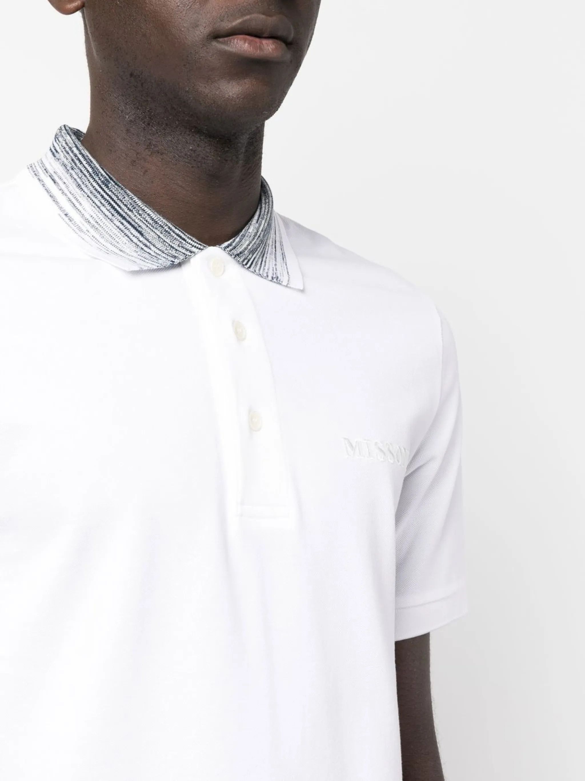 Missoni o1y0225 Polo Shirt in White Size US S / EU 44-46 / 1 - 2 Thumbnail