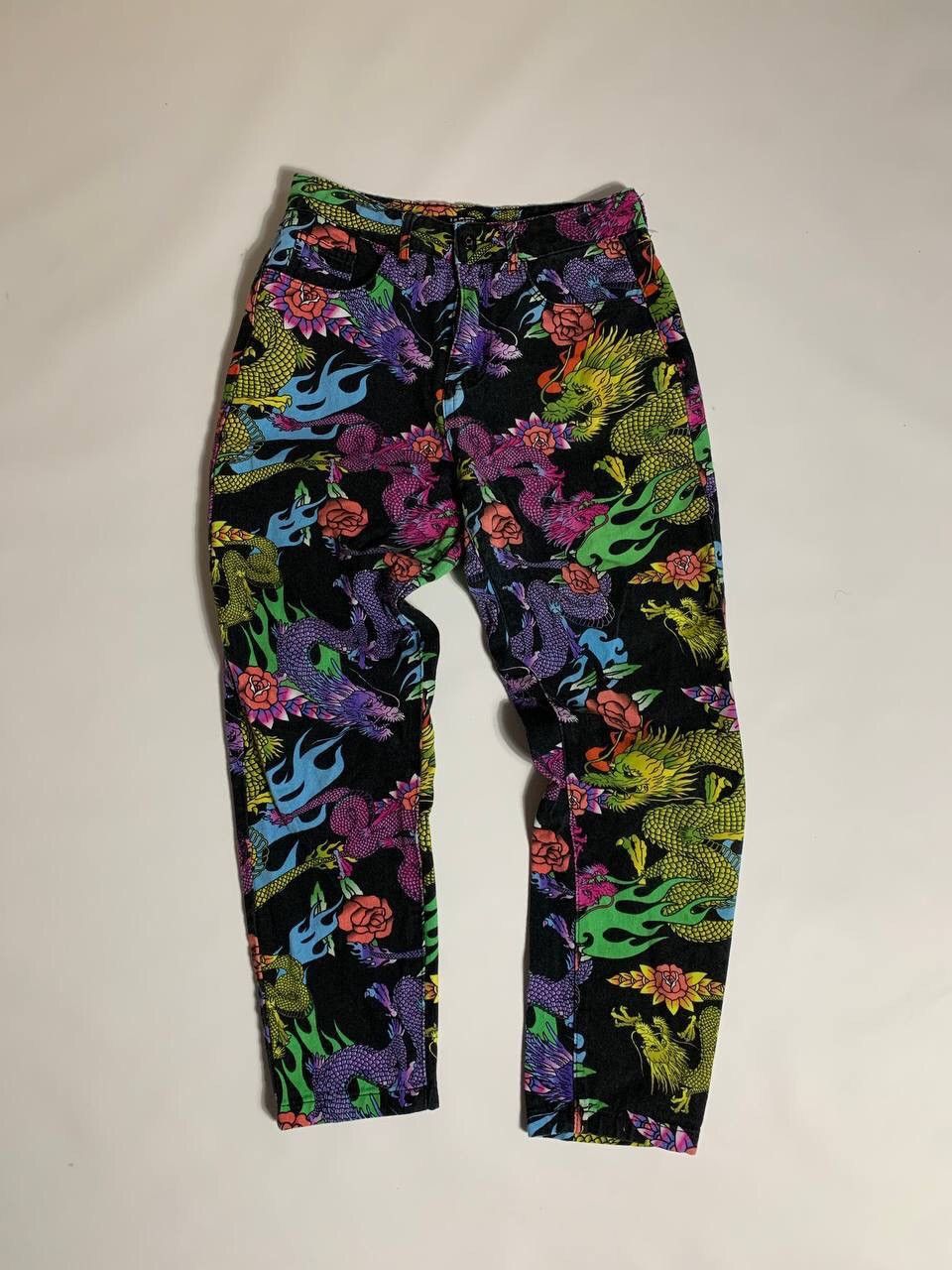 Jaded London Crazy Y2K Jaded London Dragons Pants Size 28" / US 6 / IT 42 - 1 Thumbnail