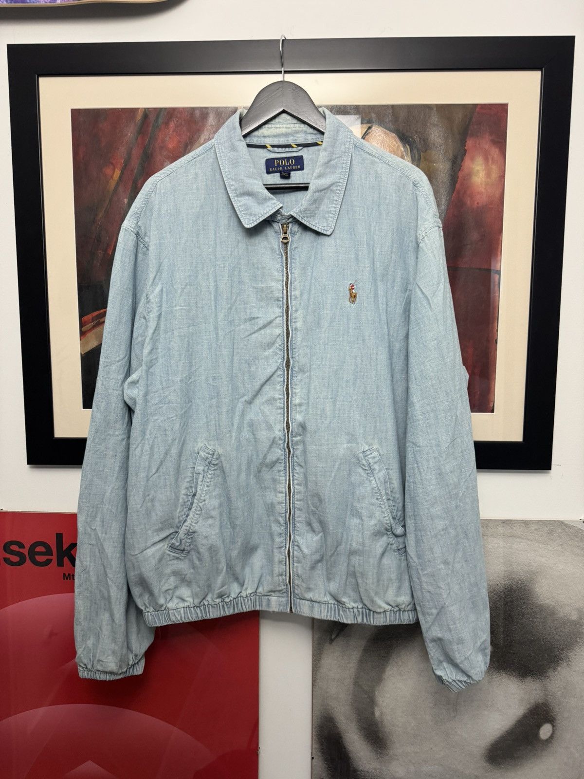 Ralph Lauren Polo Ralph Lauren Blue Jeans Light Jacket Casual Denim Rare Size US XXL / EU 58 / 5 - 1 Thumbnail