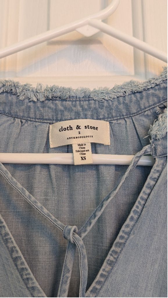 Designer Women's Cloth & Stone Dress XS Light Blue Size XS / US 0-2 / IT 36-38 - 5 Thumbnail