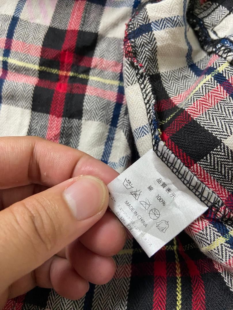 Japanese Brand Vamps 2010 Band Merchandise Hooded Plaid Shirt (203) Size US XXS / EU 40 - 3 Thumbnail