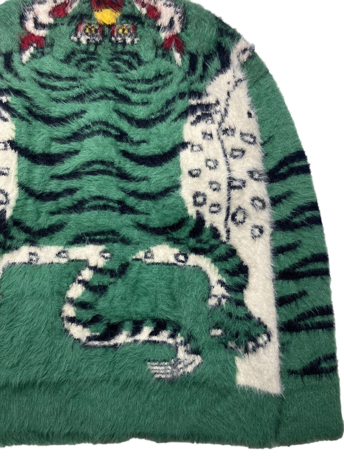 Japanese Brand Seveskig - Mohair Tiger Cardigan Sweater Size US L / EU 52-54 / 3 - 12 Thumbnail