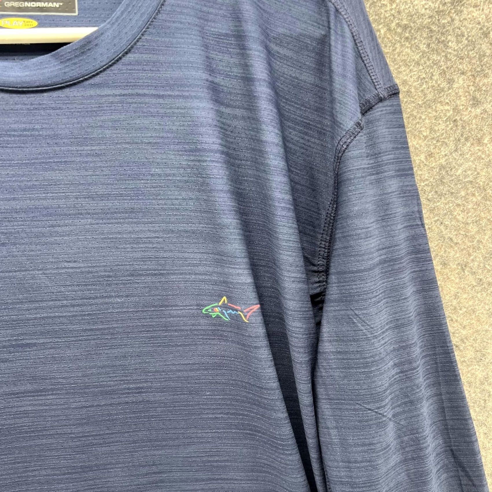 Vintage Greg Norman Sweatshirt Men Medium Blue Pullover Crewneck PlayDry Long Sleeve Size US M / EU 48-50 / 2 - 4 Thumbnail