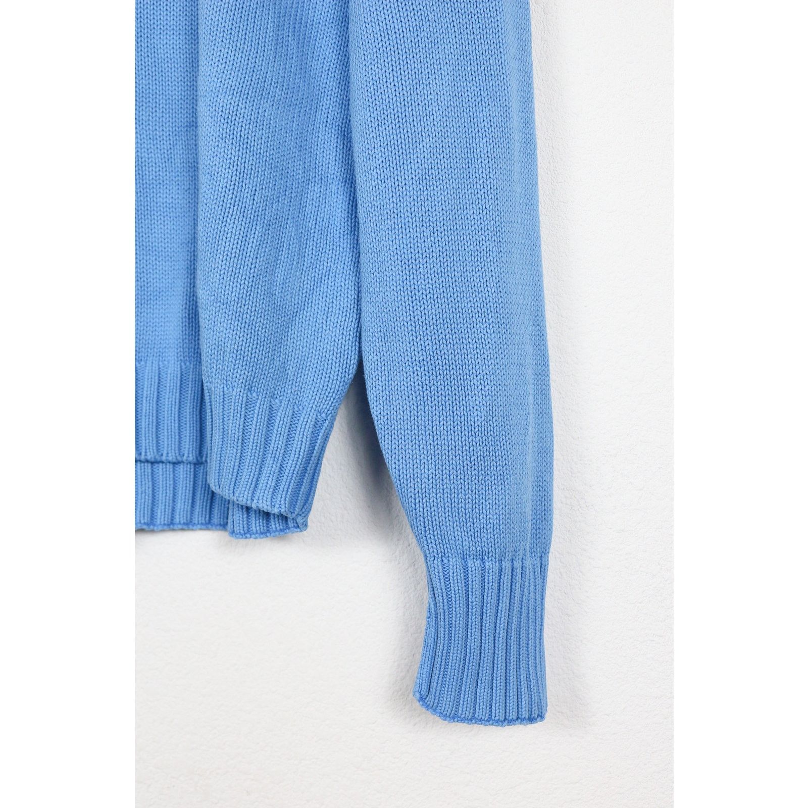 Polo Ralph Lauren Vintage Polo Ralph Lauren Pony Logo Blue Cotton Knit Sweater Size US XL / EU 56 / 4 - 2 Thumbnail