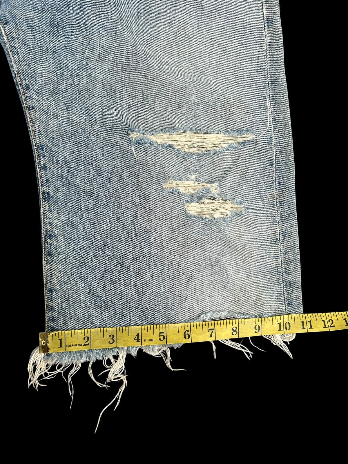Kapital Thrashed Vintage Edwin 505 Selvedge Short Denim jeans Size US 34 / EU 50 - 20 Thumbnail