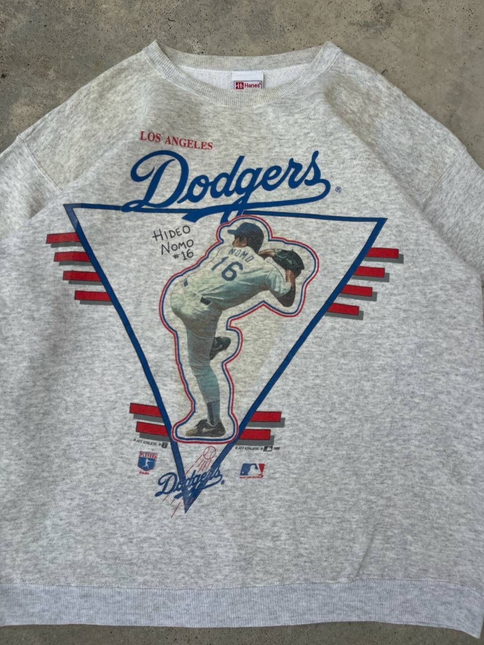 MLB Rare💥 Vintage 1995 LA Dodgers Hideo Nomo Caricature Size US L / EU 52-54 / 3 - 2 Thumbnail
