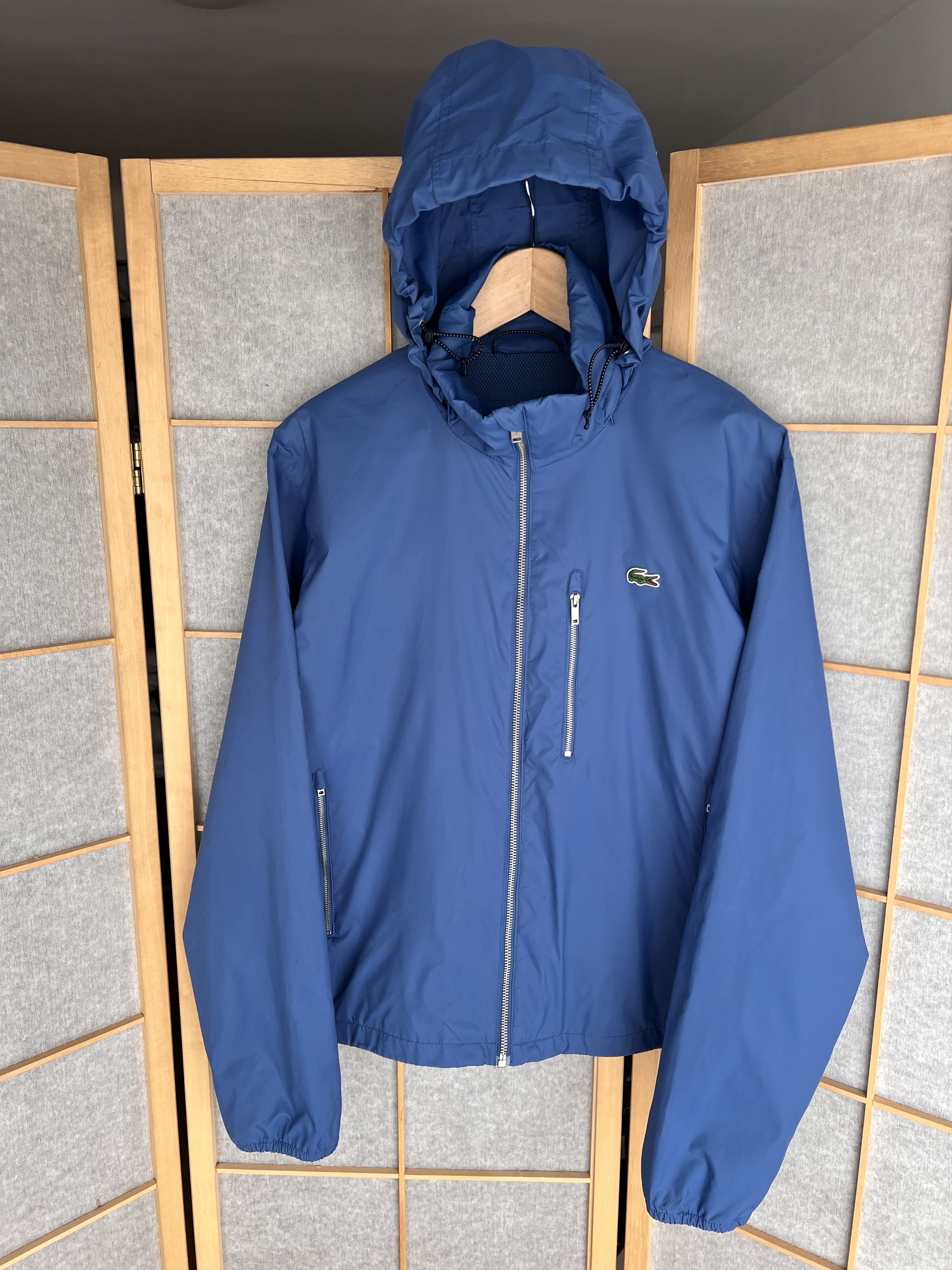 Lacoste Rare! Lacoste vintage nylon hooded jacket windbreaker luxury Size US M / EU 48-50 / 2 - 1 Thumbnail