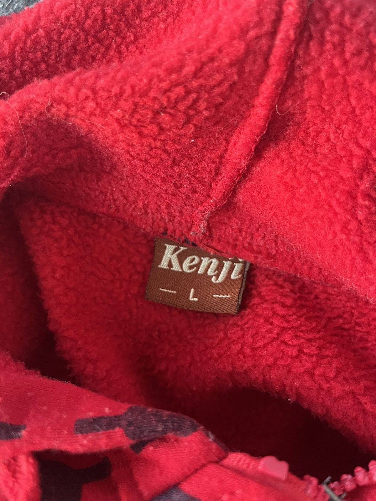 Other Kenju Red Pattern Zip Hoodie Size L Streetwear Size US L / EU 52-54 / 3 - 3 Thumbnail
