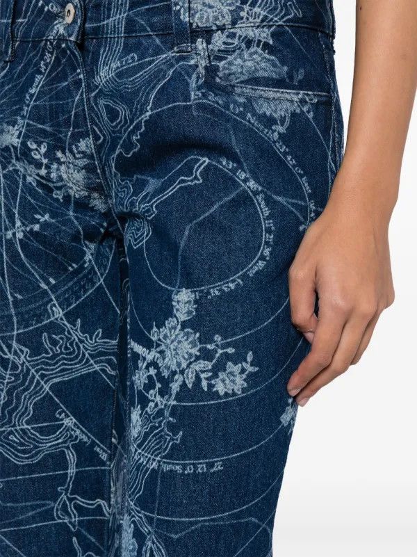 Off-White Off-White MAP Slim Flared 5-Pocket Pants - Cobalt Blue Size 26" / US 2 / IT 38 - 2 Thumbnail