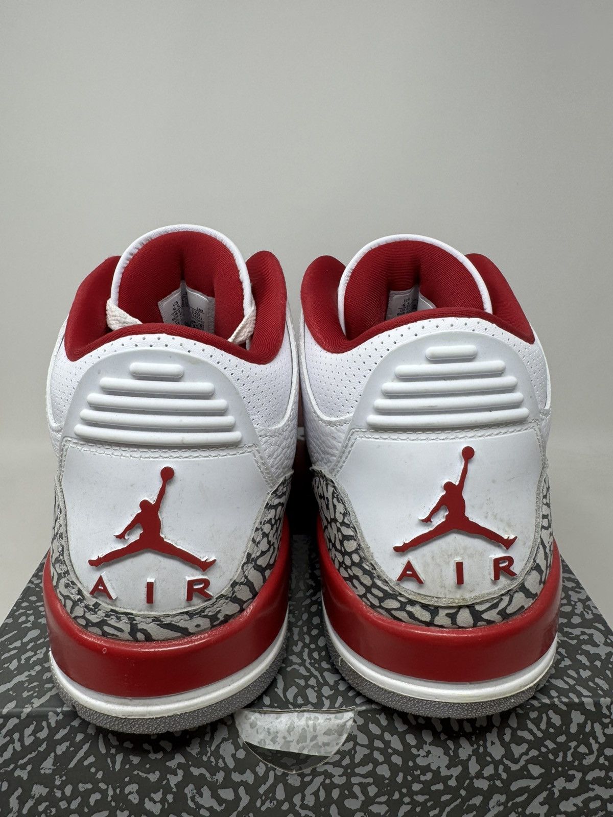 Jordan Brand Nike Air Jordan 3 Retro Cardinal Red Size US 9.5 / EU 42-43 - 5 Thumbnail