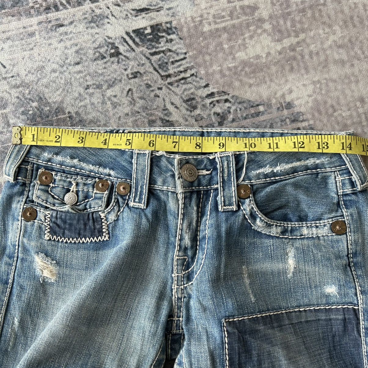If Six Was Nine True Religion Flared Patchwork Jeans Size US 28 / EU 44 - 24 Thumbnail