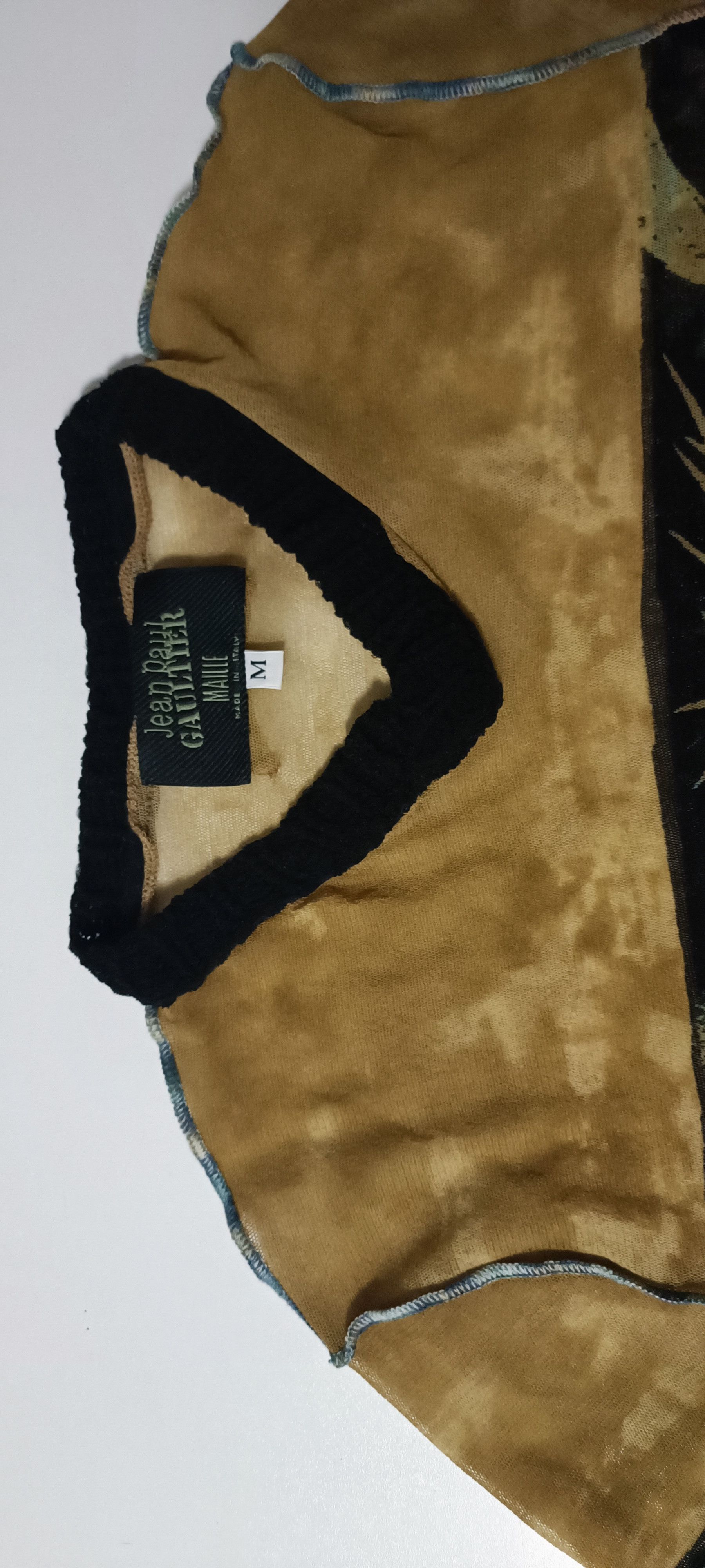 Jean Paul Gaultier 90's - archive - tribal man silhouette mesh top Size M / US 6-8 / IT 42-44 - 7 Thumbnail