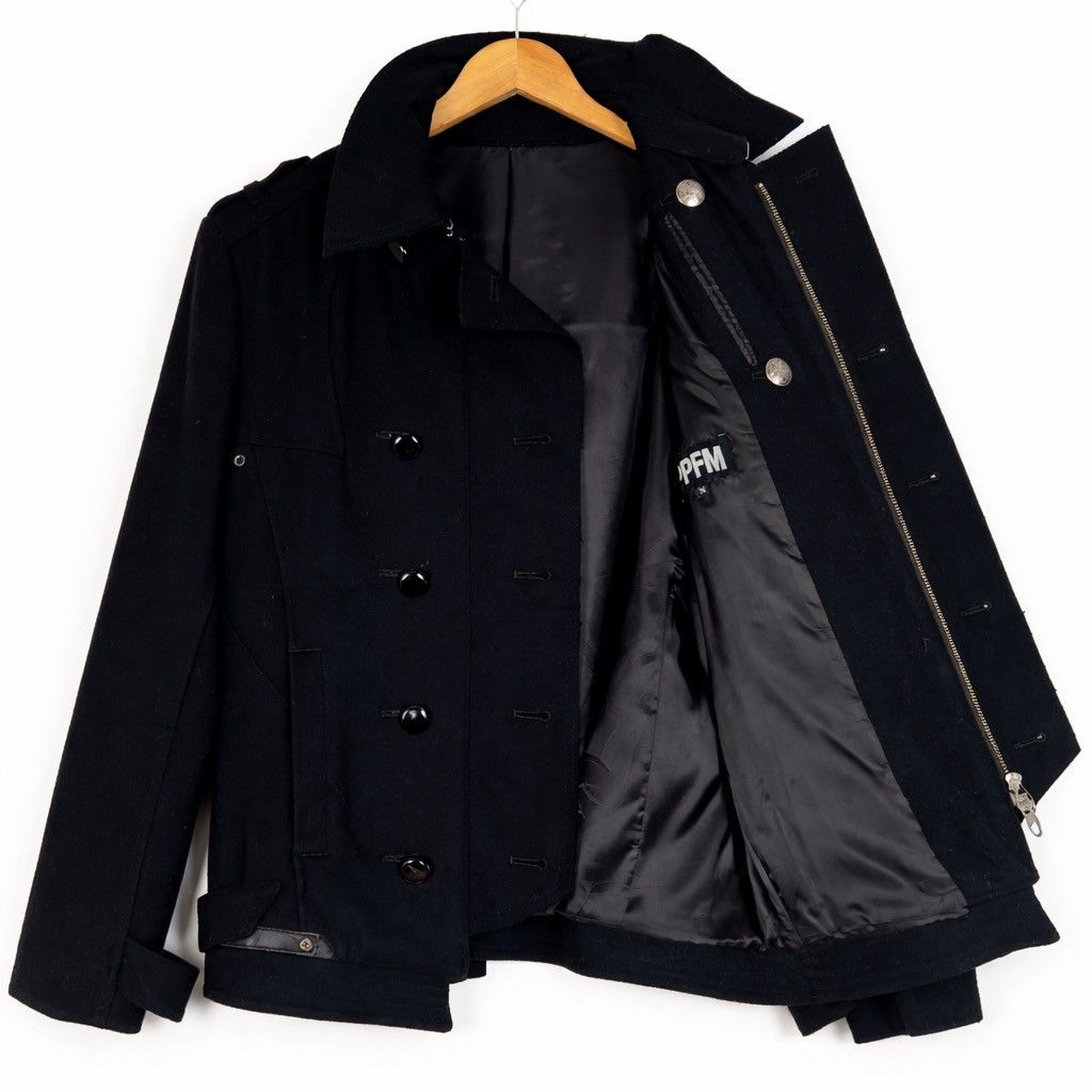 PPFM Vintage PPFM Double Breasted Wool Jacket Military Coat Size US M / EU 48-50 / 2 - 3 Thumbnail