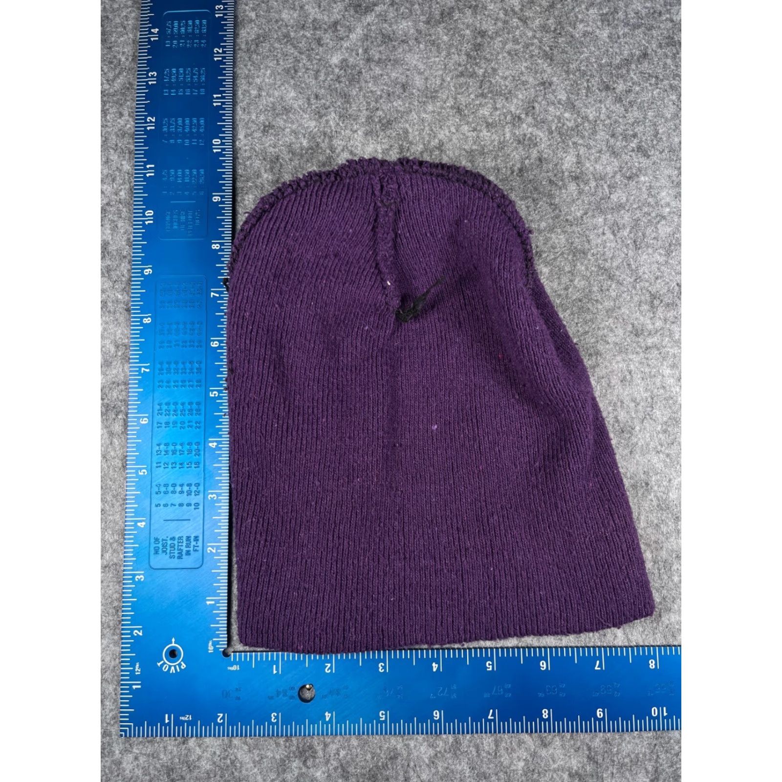 Vintage Womens Beanie Hat - Knit Toque, One Size, Purple, 100% Acrylic, Outdoor Ski Gear, Fall Winter, Adult Women Size ONE SIZE - 4 Thumbnail