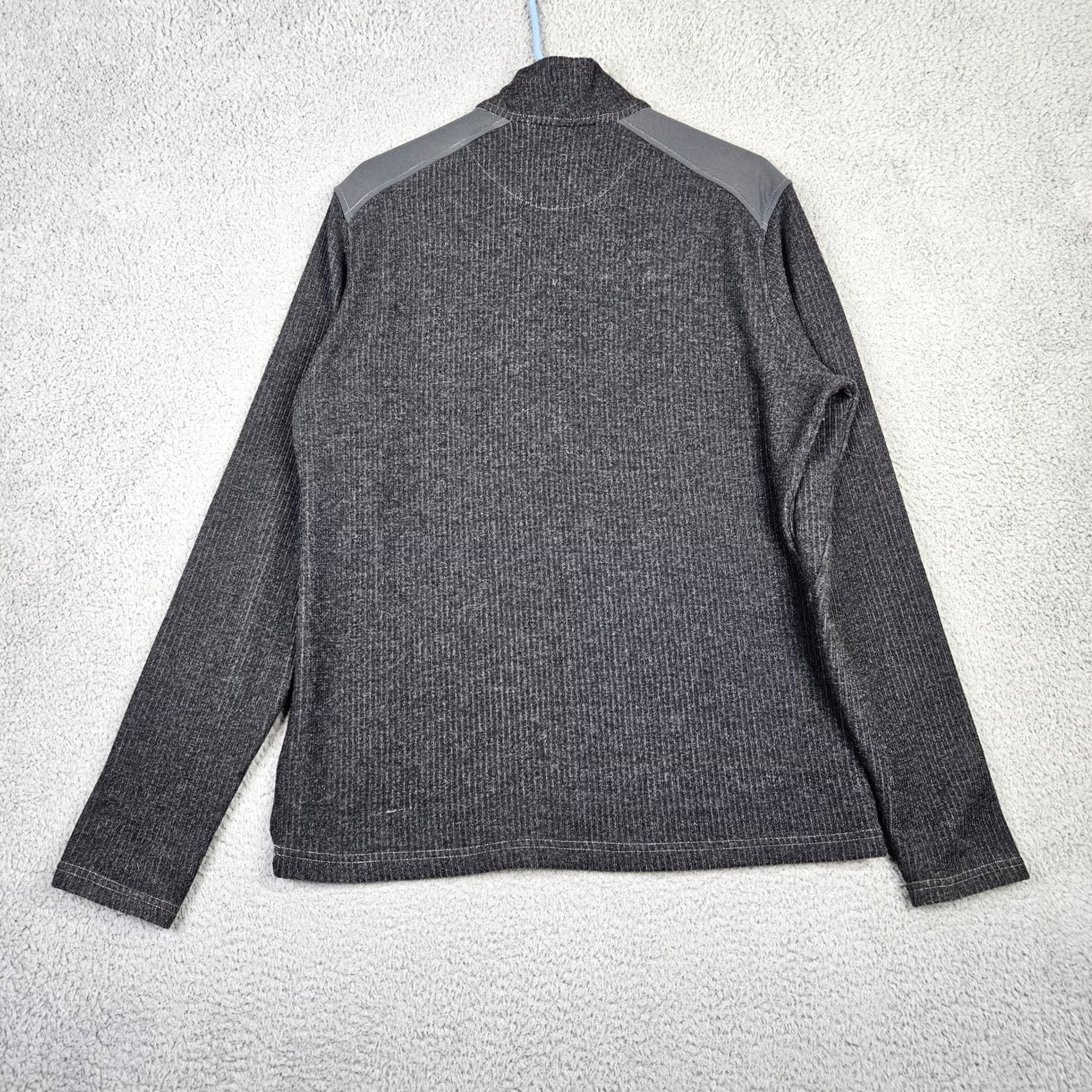 Vintage KUHL Gray Chianti Fleece Mens Sweater Long Sleeve 1/4 Zipper Size L Gray NI Clothing pullover crew neck adult Regular All Seasons 90s? Size US L / EU 52-54 / 3 - 3 Thumbnail