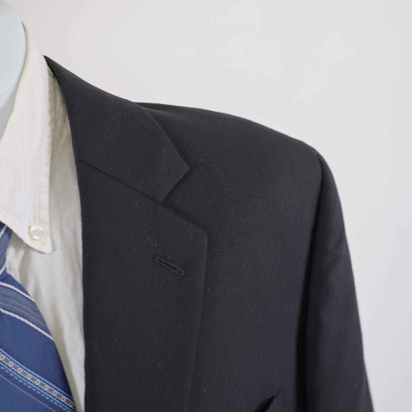 Joseph & Feiss Joseph & Feiss Wool Black 2 Button Suit Jacket 48R Tagged 46 Size 48R - 2 Thumbnail