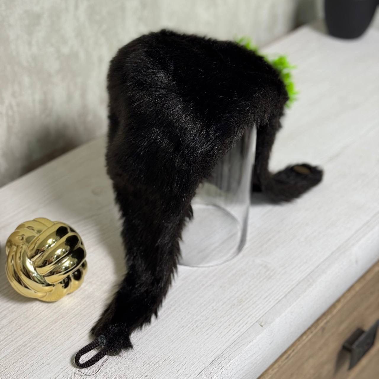 POST ARCHIVE FACTION (PAF) VTG Fur Hat Cap Grunge Avantgarde Y2K Staff Pick 00s USA Size ONE SIZE - 1 Thumbnail