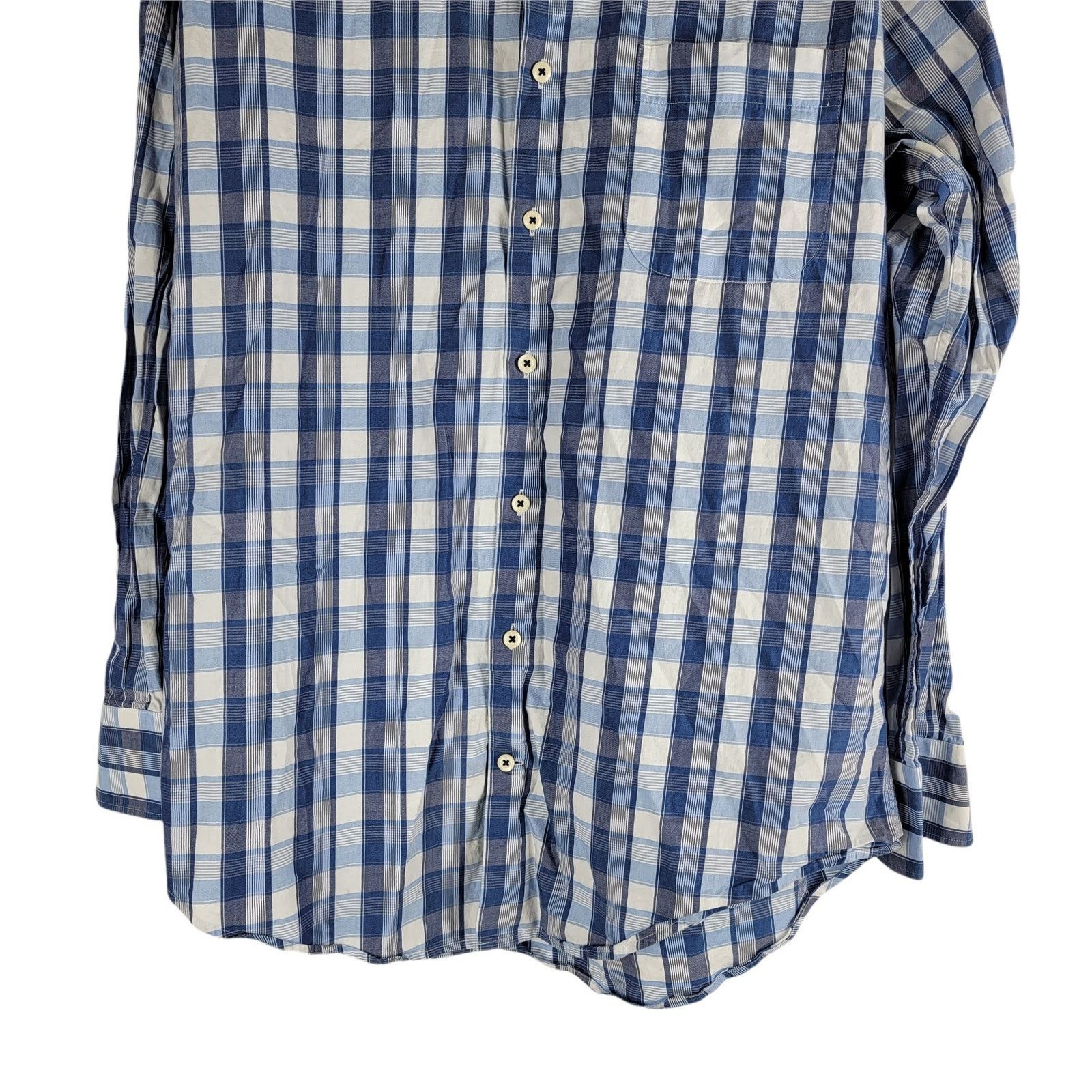 Peter Millar Peter Millar Long Sleeve Button Up Check Pattern Shirt Blue Size US M / EU 48-50 / 2 - 4 Thumbnail