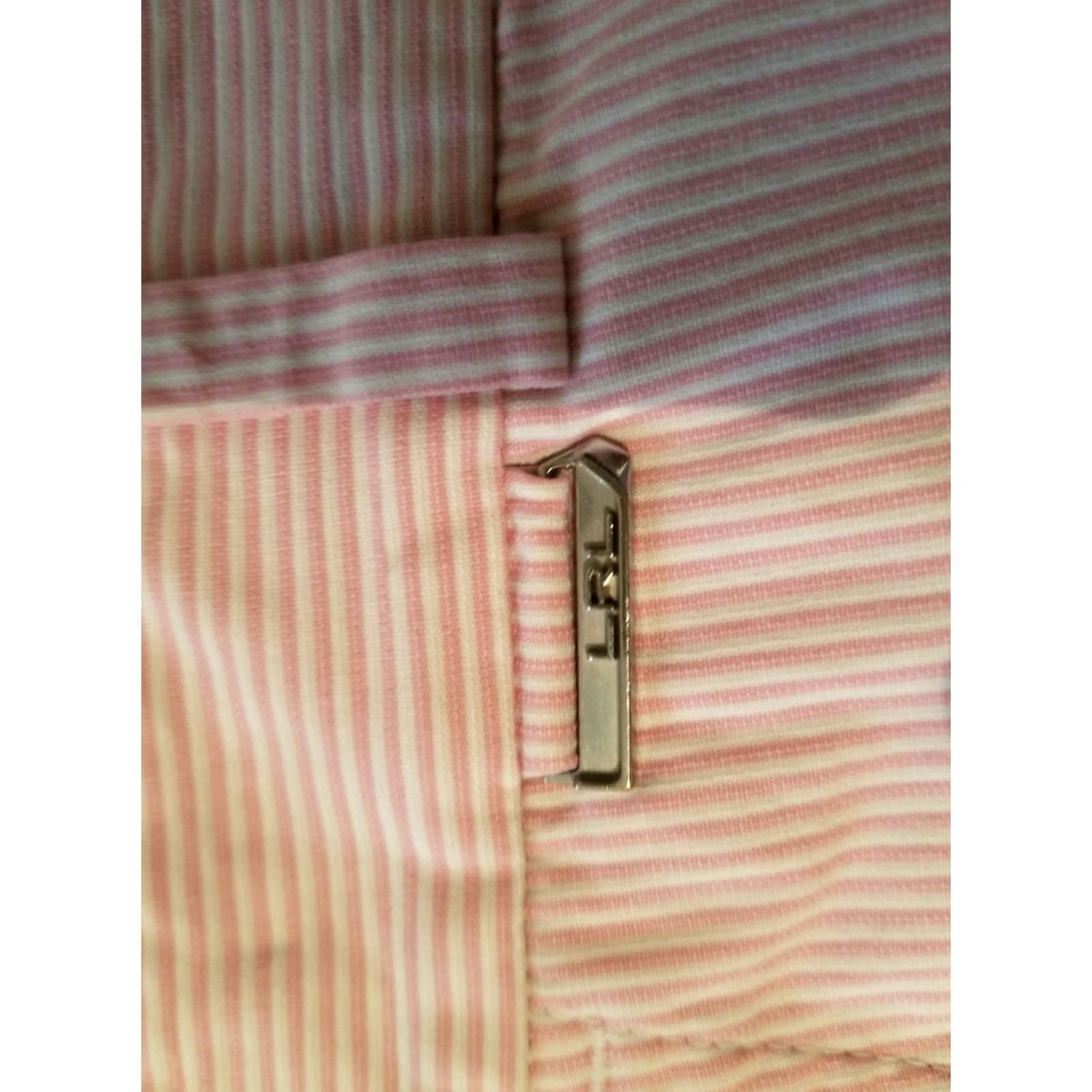 Polo Ralph Lauren Polo Ralph Lauren Shorts Womens 4 Purple Stripes Cotton Chino Size 27" / US 4 / IT 40 - 5 Thumbnail