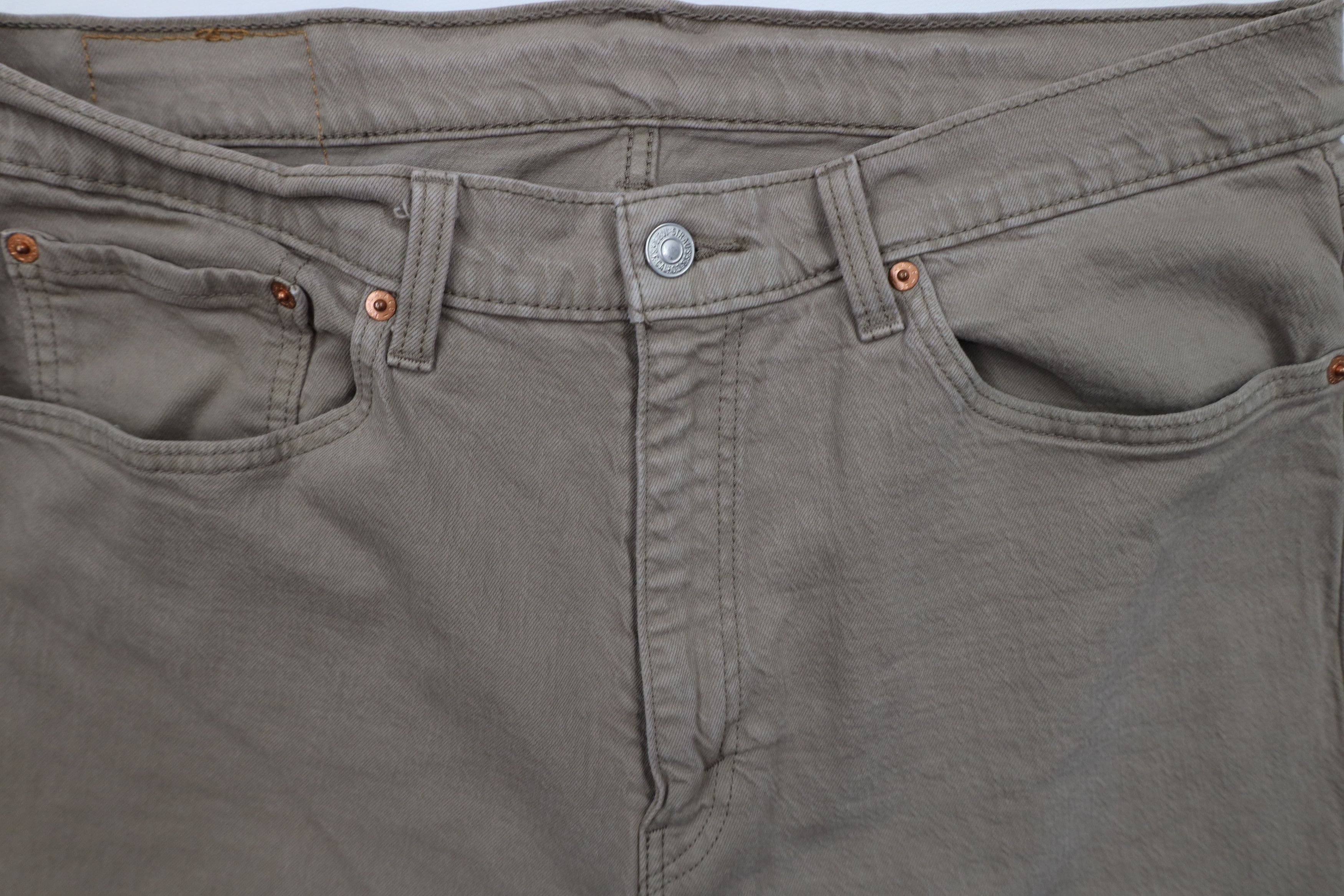 Levi's × Vintage Vintage Y2K Levis 505 Stretch Regular Fit Denim Jeans Beige Size US 36 / EU 52 - 8 Thumbnail