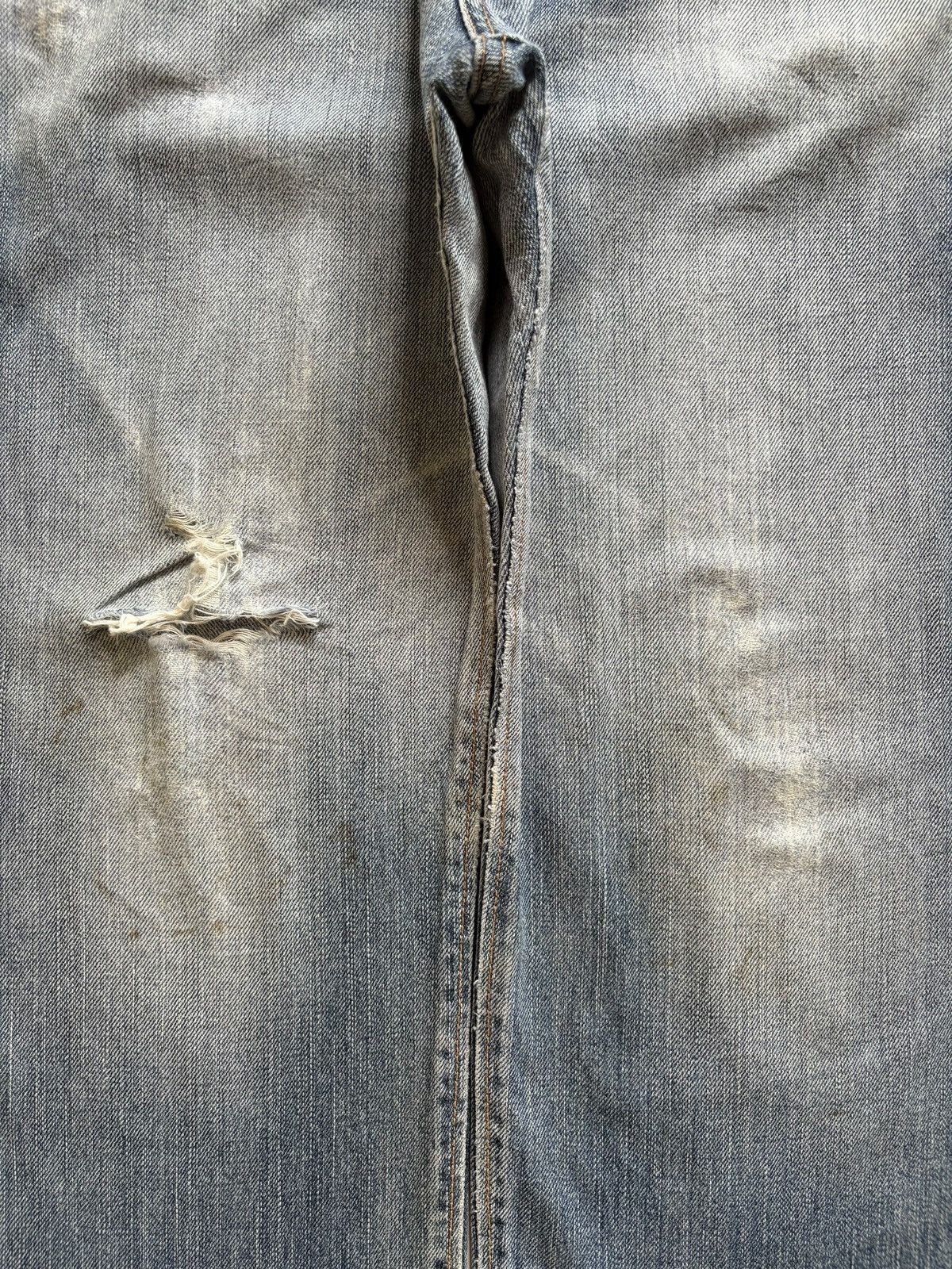 Edwin Vintage Edwin 505ZX Selvedge Mud Wash Distress Baggy Jeans Size US 30 / EU 46 - 5 Thumbnail